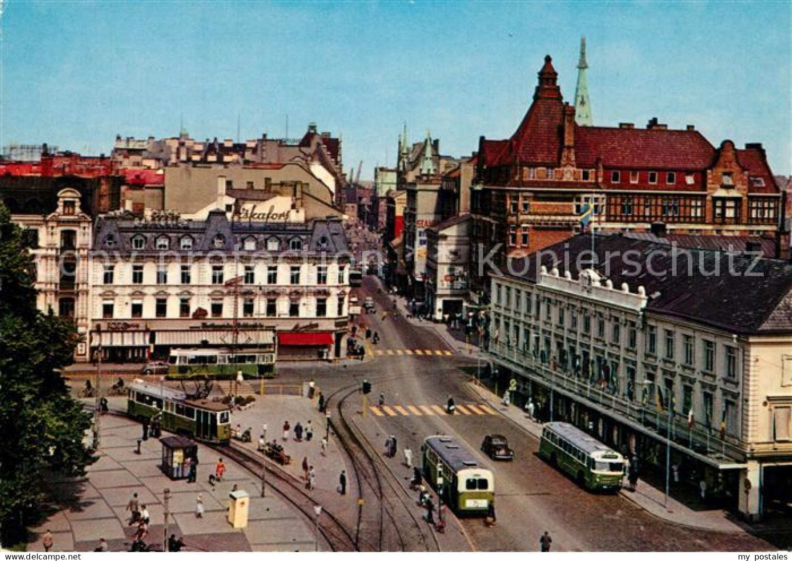 73589232 Malmoe Gustav Adolfs Torg Med Soedergatan Malmoe - Zweden