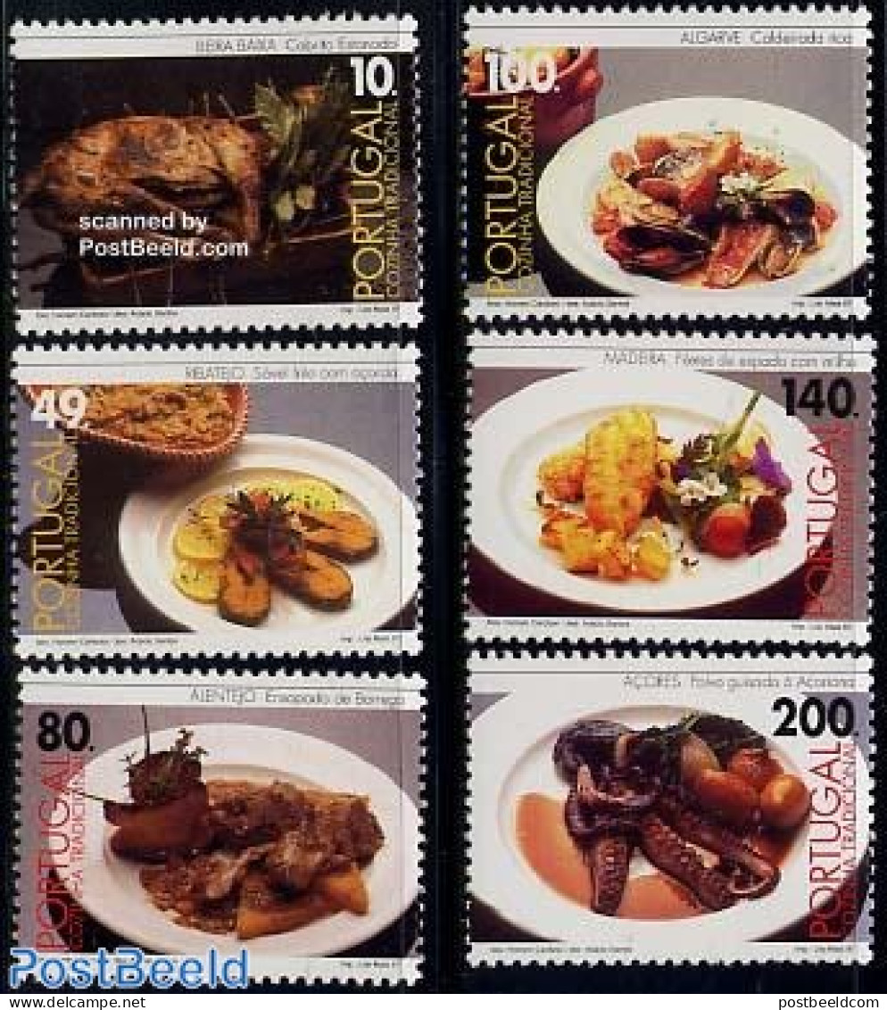 Portugal 1997 Tradional Food 6v, Mint NH, Health - Food & Drink - Unused Stamps