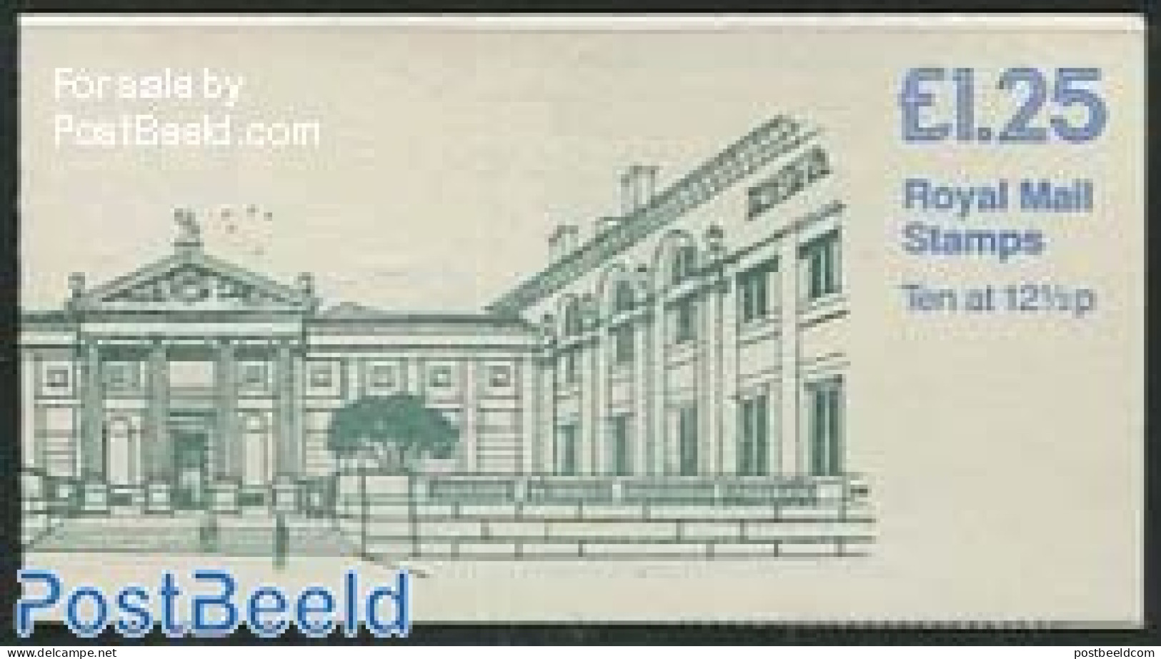 Great Britain 1982 Def. Booklet, Ashmolean, Selvedge At Left, Mint NH, Stamp Booklets - Art - Museums - Ongebruikt