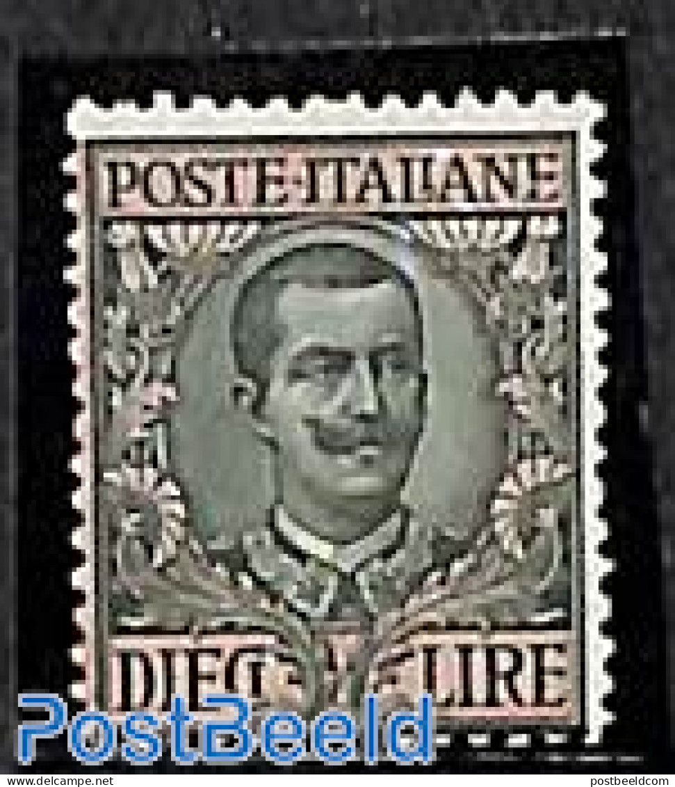 Italy 1910 Definitive, 10L 1v, Unused (hinged) - Other & Unclassified
