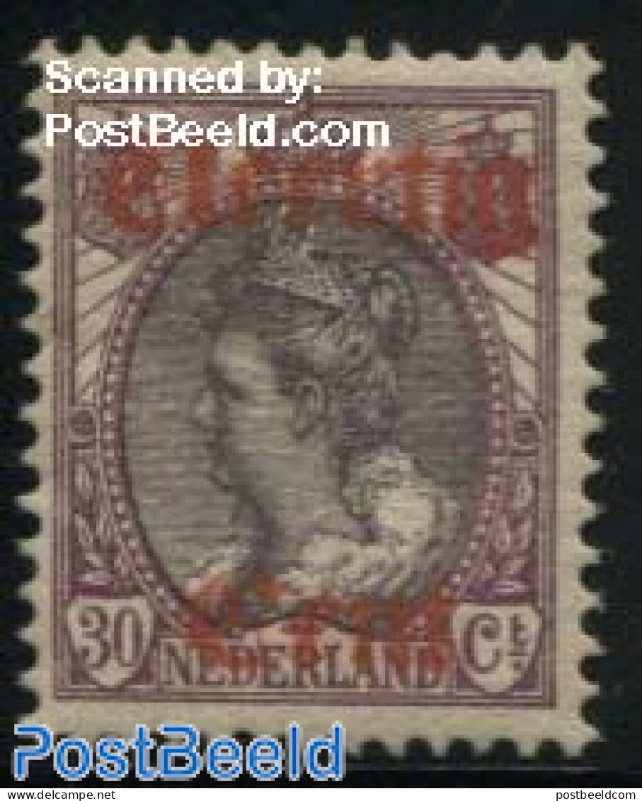 Netherlands 1919 40c On 30c, Stamp Out Of Set, Unused (hinged) - Neufs