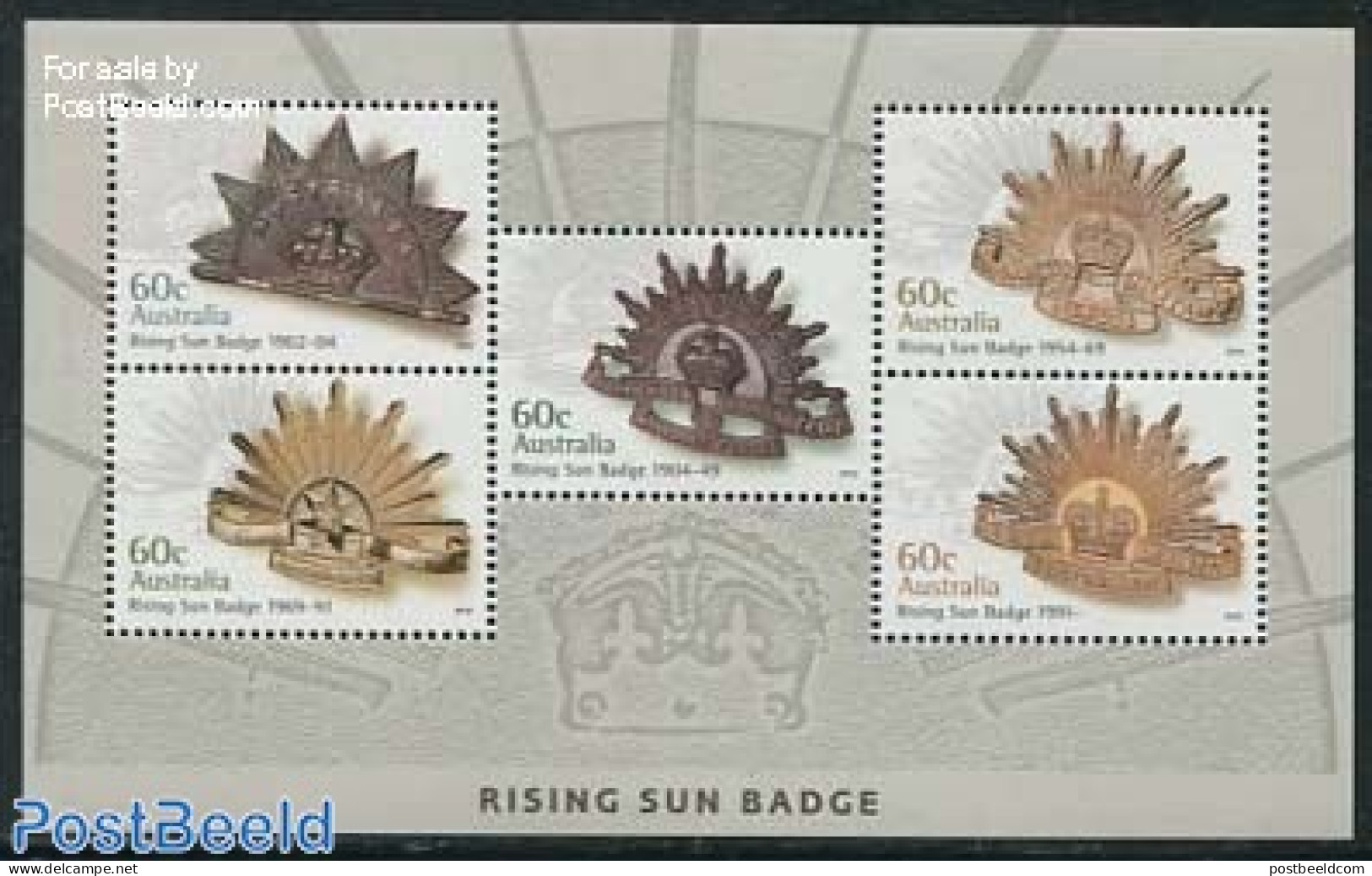Australia 2012 Rising Sun Badge S/s, Mint NH, History - Decorations - Nuevos