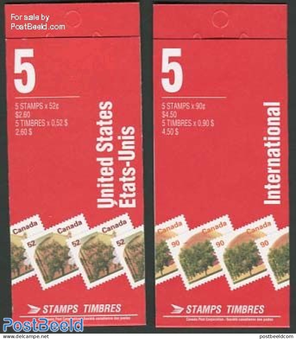 Canada 1995 Trees 2 Booklets (perf. 13.25:13), Mint NH, Nature - Trees & Forests - Stamp Booklets - Nuovi