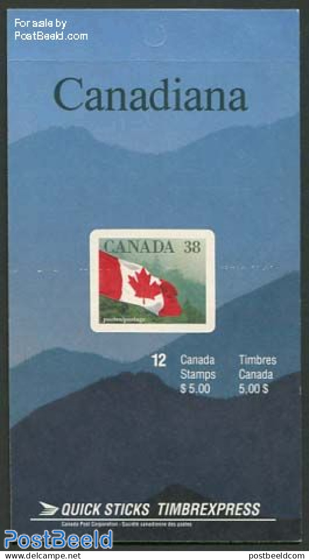 Canada 1989 Flag Booklet S-a, Mint NH, History - Flags - Stamp Booklets - Nuovi