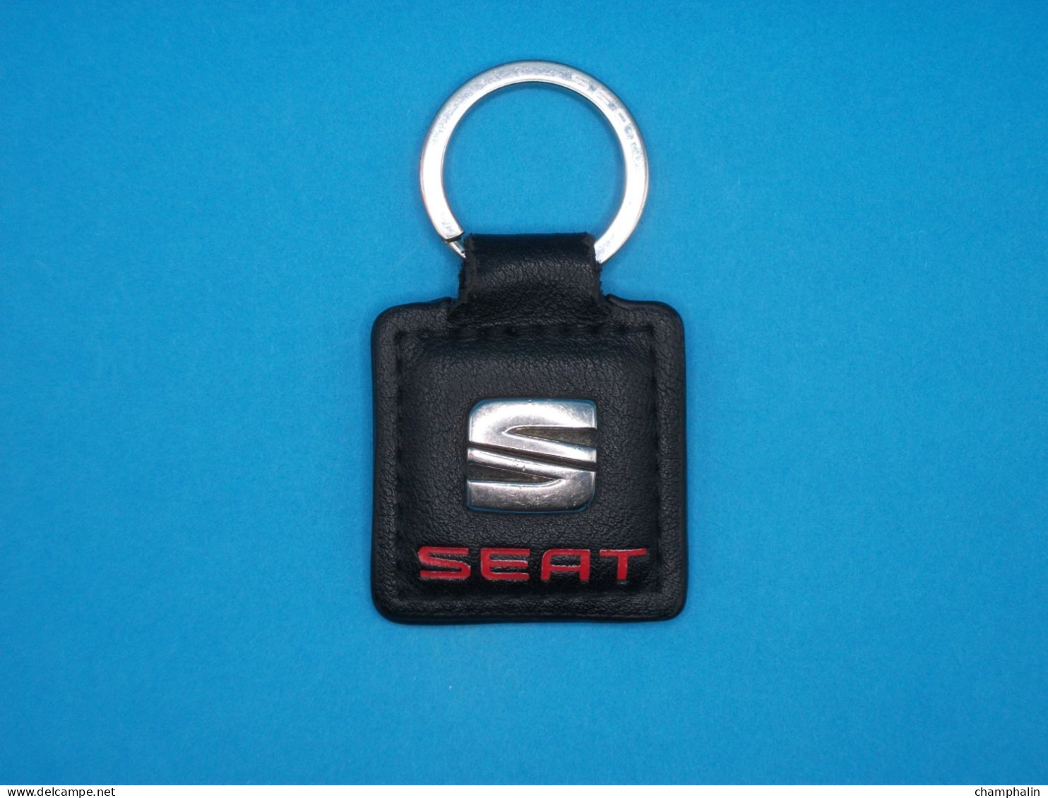 Porte-clé Métal & Cuir - Seat - Automobile Voiture Concessionnaire Garage - Key-rings