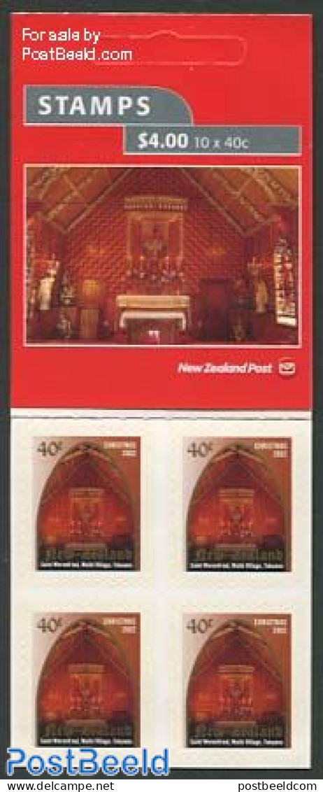 New Zealand 2002 Christmas Booklet S-a, Mint NH, Religion - Christmas - Stamp Booklets - Neufs