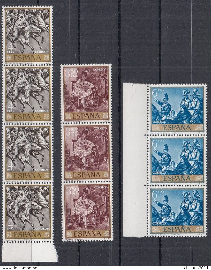 ⁕ SPAIN / ESPANA 1968 ⁕ Mariano Fortuny (stamp Day) Art Painting Gemalde Mi.1740-1749 ⁕ MNH ( 43 Stamps ) - Nuovi