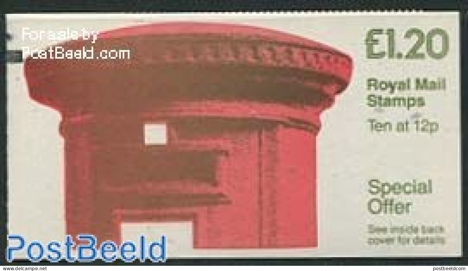 Great Britain 1986 Def. Booklet, Pillar Box, Selvedge At Right, Mint NH, Stamp Booklets - Nuevos