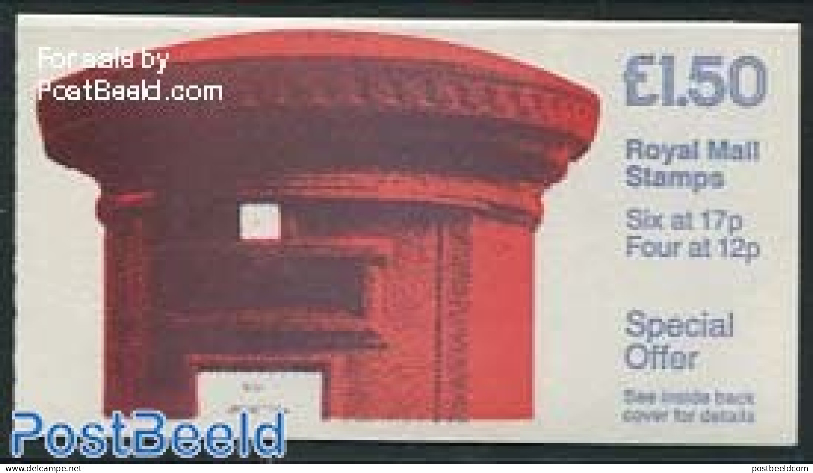 Great Britain 1986 Def. Booklet, Pillar Box, Selvedge At Right, Mint NH, Stamp Booklets - Ongebruikt
