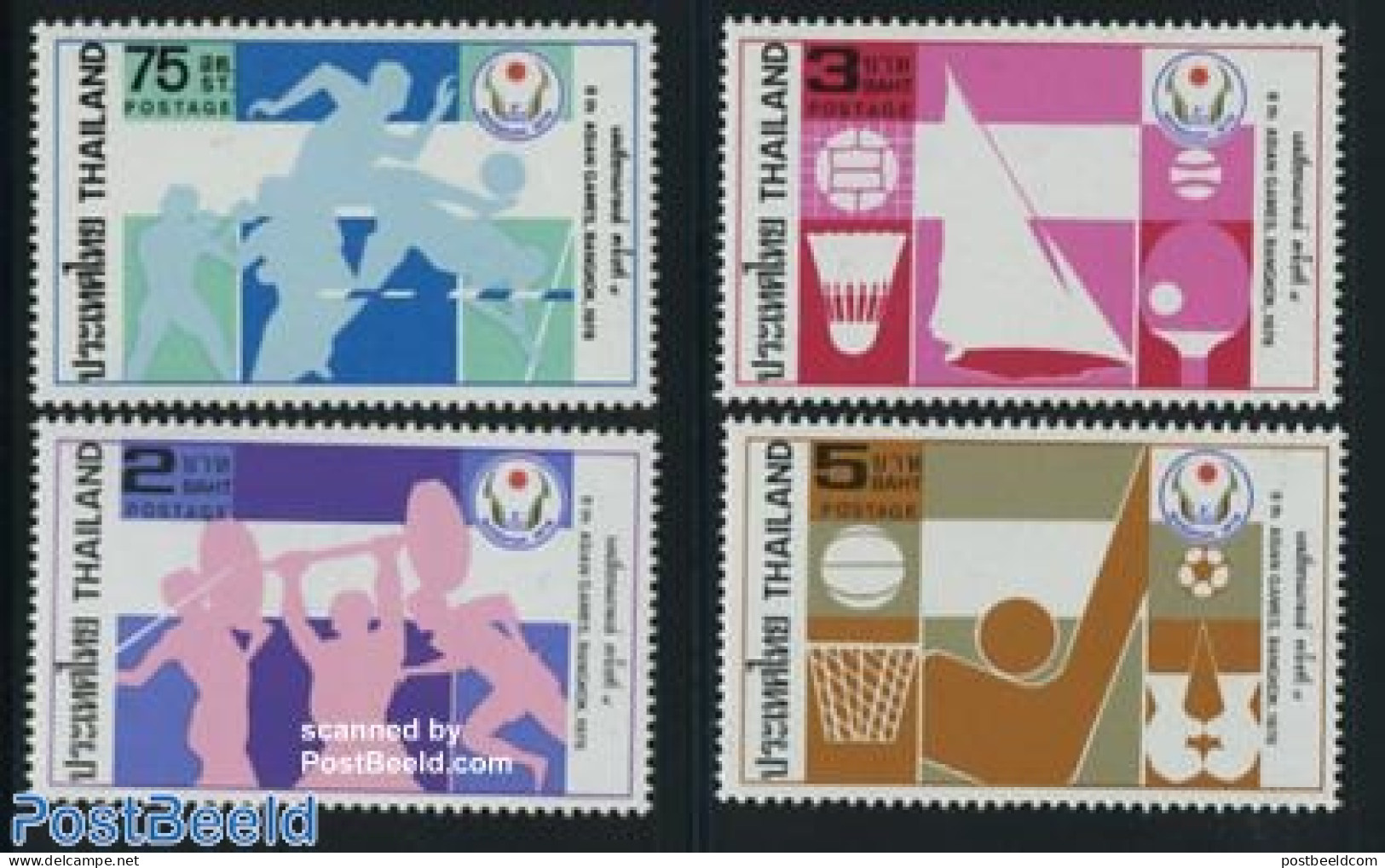 Thailand 1978 Asian Games 4v, Mint NH, Sport - Sport (other And Mixed) - Weightlifting - Gewichtheffen