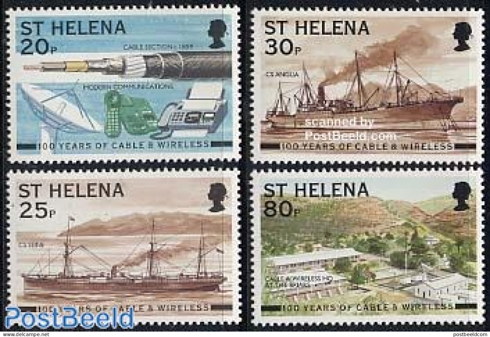 Saint Helena 1999 Telecommunications 4v, Mint NH, Science - Transport - Telecommunication - Ships And Boats - Telecom
