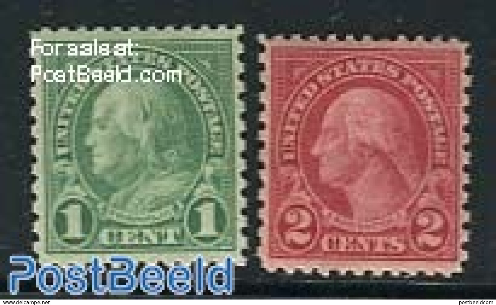 United States Of America 1922 Definitives 2v, Perf. 11:10, Mint NH - Ongebruikt