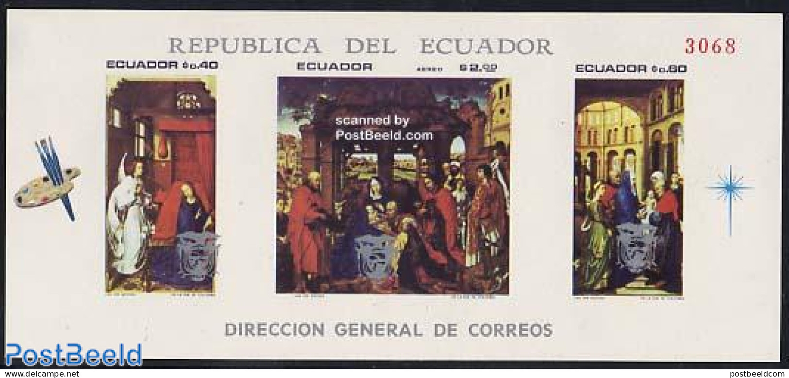 Ecuador 1969 Paintings S/s, Mint NH, Art - Paintings - Ecuador