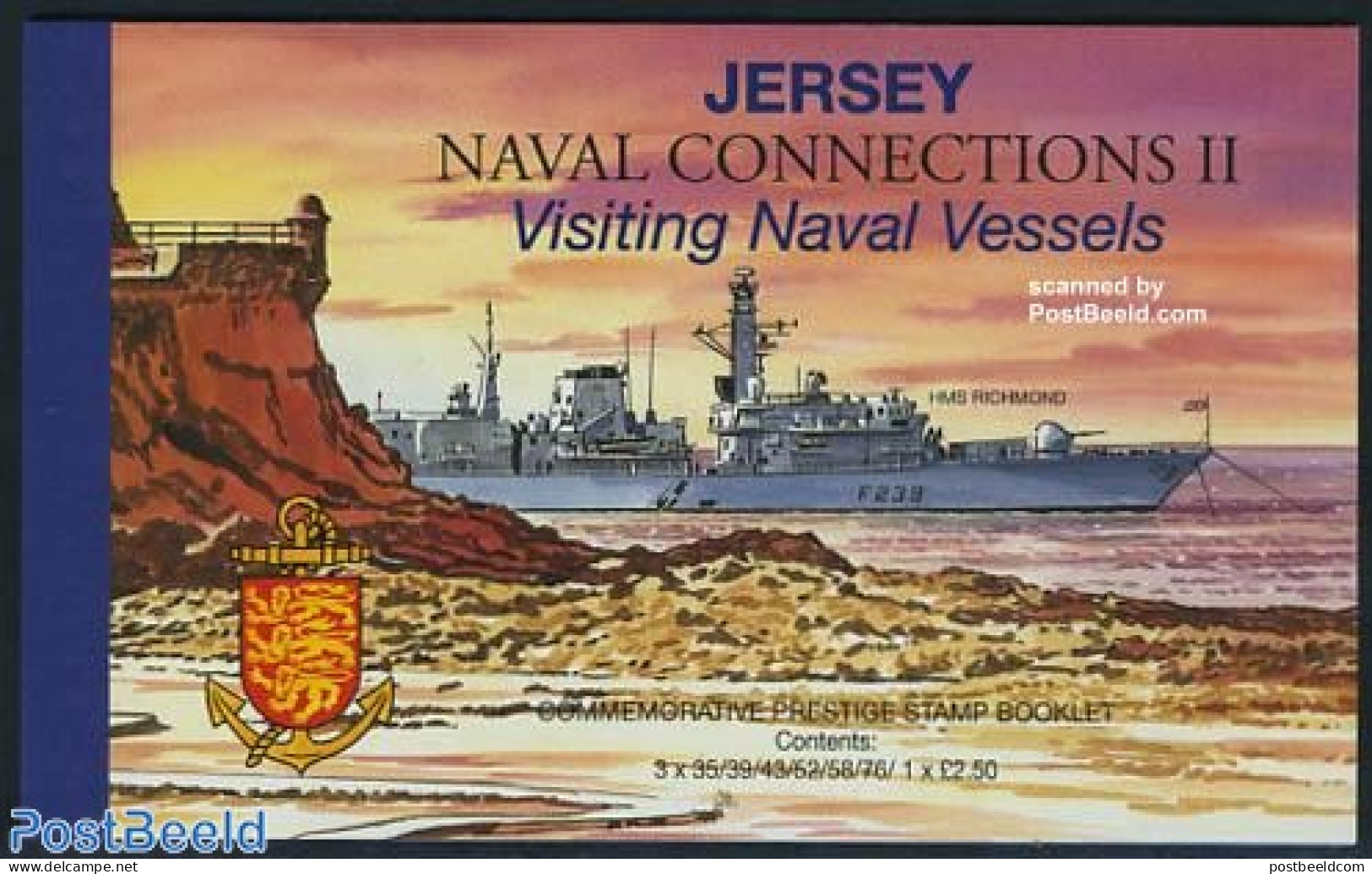 Jersey 2008 Visiting Naval Vessels Prestige Booklet, Mint NH, Transport - Stamp Booklets - Ships And Boats - Sin Clasificación