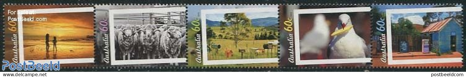 Australia 2012 Living Australia 5v [::::], Mint NH, Nature - Animals (others & Mixed) - Birds - Cattle - Ongebruikt