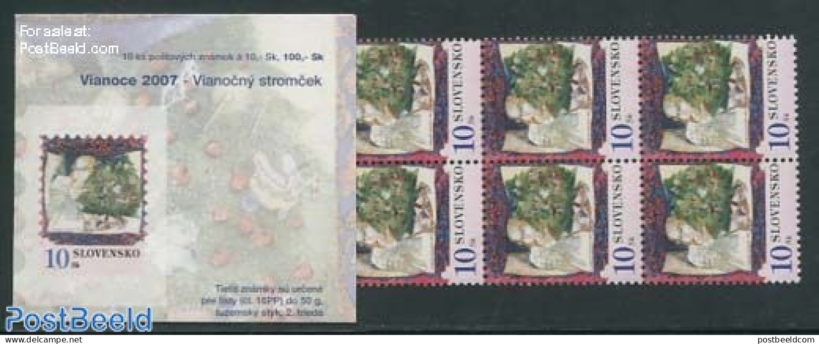 Slovakia 2007 Christmas Booklet, Mint NH, Religion - Christmas - Stamp Booklets - Nuevos