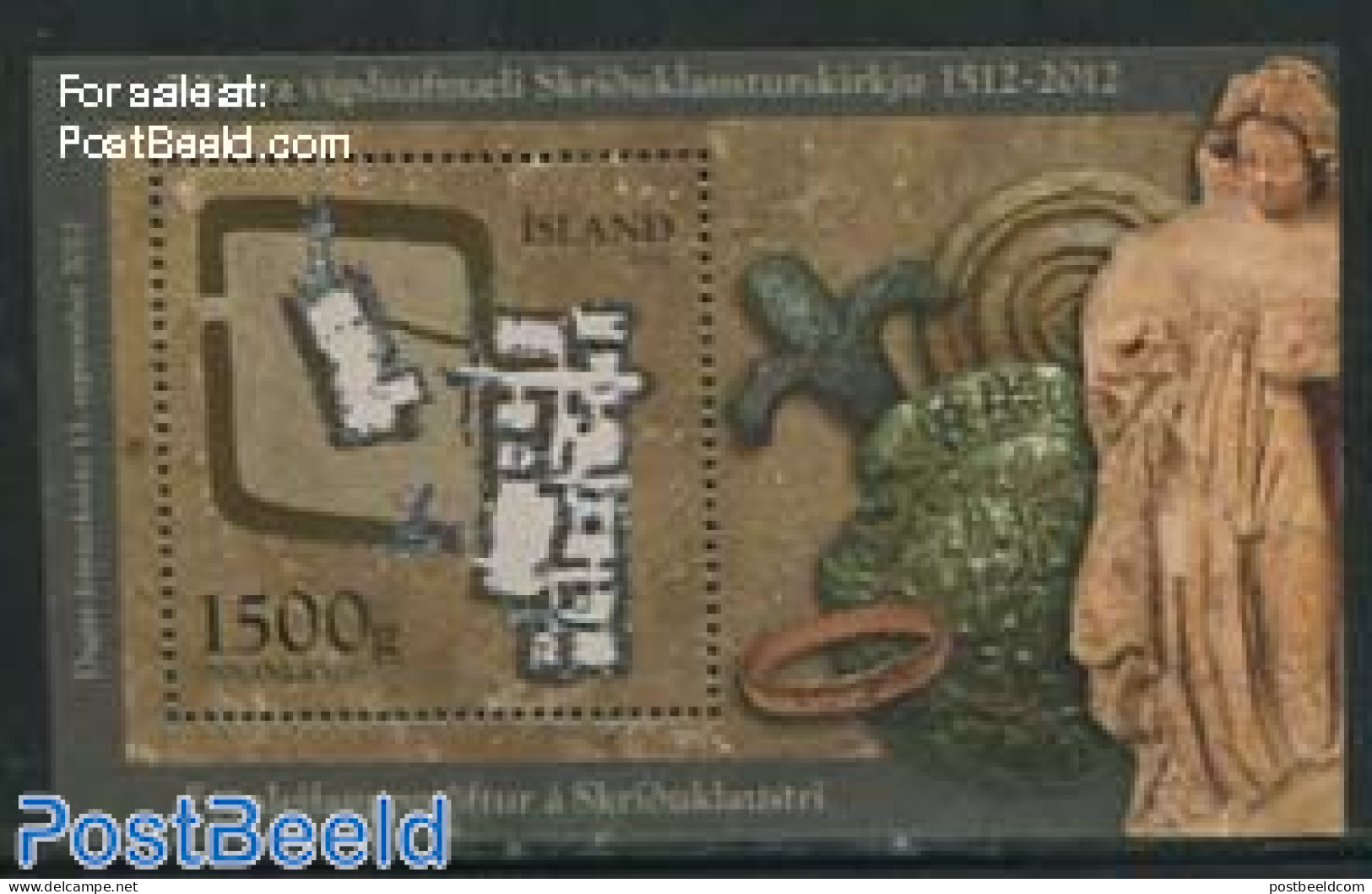 Iceland 2012 Stamp Day S/s, Mint NH, Stamp Day - Art - Art & Antique Objects - Ongebruikt