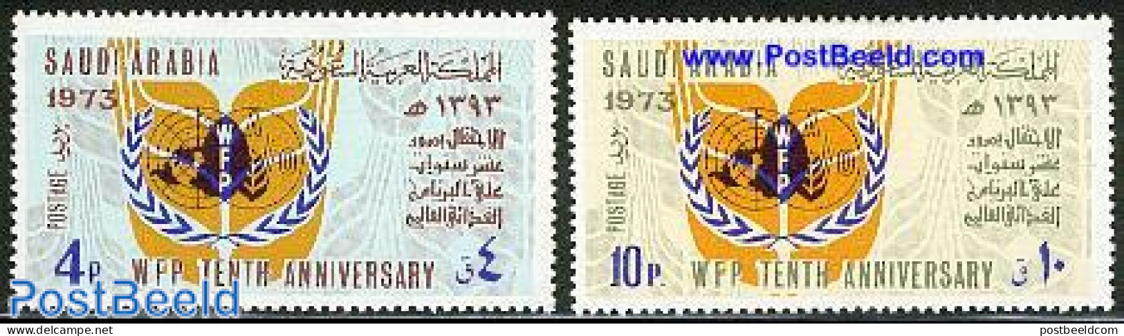 Saudi Arabia 1975 World Food Day 2v, Unused (hinged), Health - Food & Drink - Food