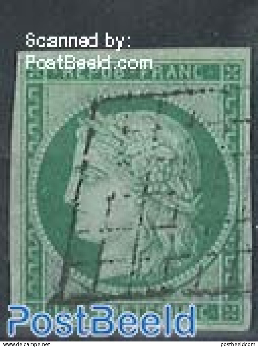 France 1849 15c, Yellowish Green, Used, Used Stamps - Usados