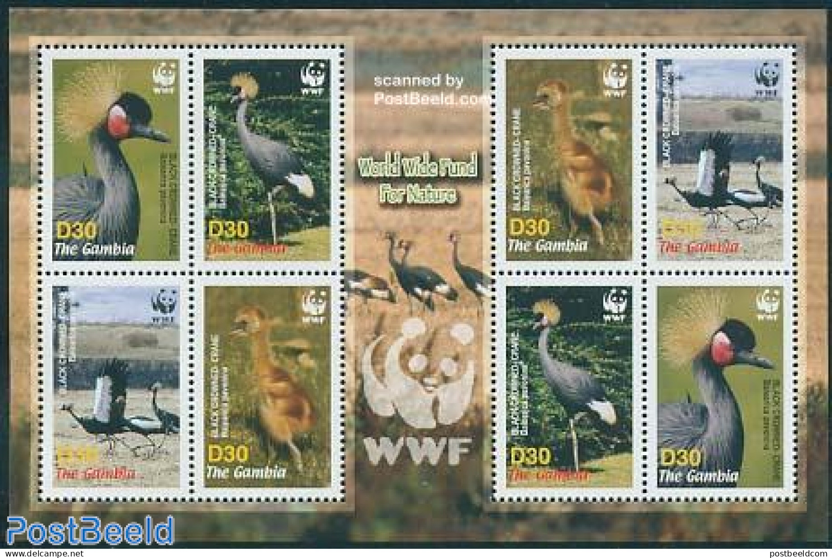 Gambia 2006 WWF, Birds 2x4v M/s, Mint NH, Nature - Birds - World Wildlife Fund (WWF) - Gambie (...-1964)