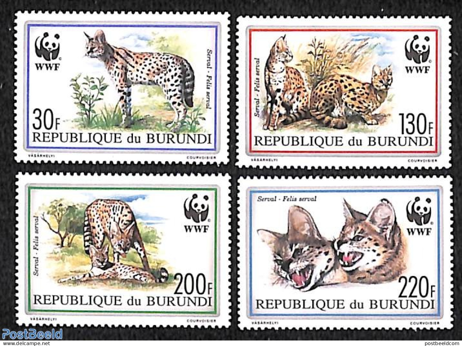 Burundi 1992 WWF, Animals 4v, Mint NH, Nature - Animals (others & Mixed) - Cat Family - World Wildlife Fund (WWF) - Otros & Sin Clasificación