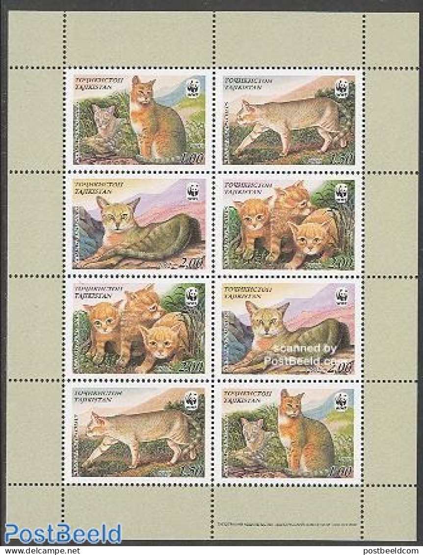 Tajikistan 2002 WWF, Cats M/s, Mint NH, Nature - Cats - World Wildlife Fund (WWF) - Tadschikistan