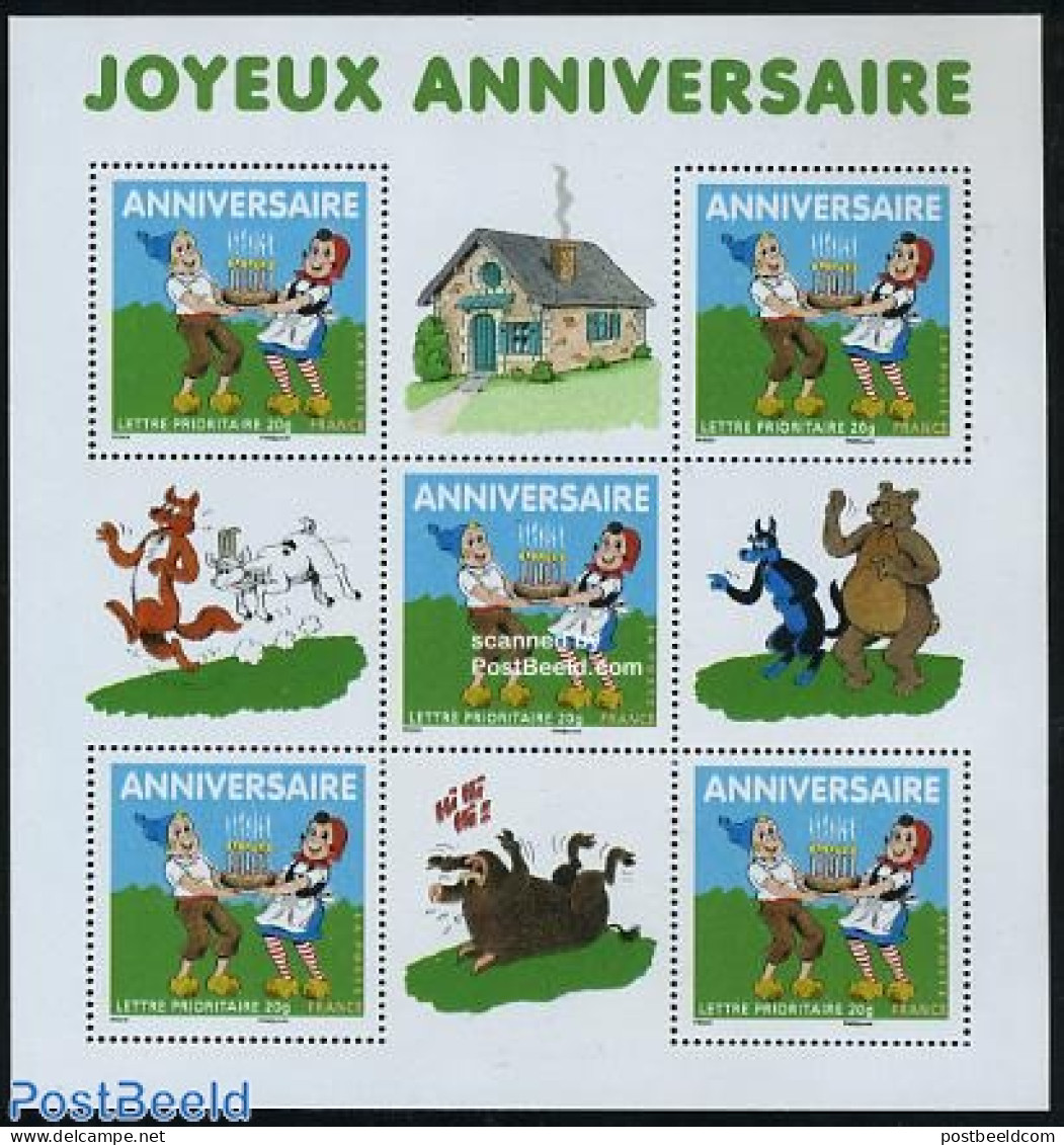 France 2007 Sylvain & Sylvette 5v M/s, Mint NH, Art - Comics (except Disney) - Unused Stamps