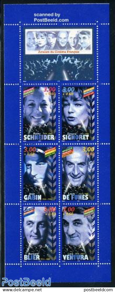France 1998 Film Stars 6v In Booklet, Mint NH, Performance Art - Movie Stars - Stamp Booklets - Unused Stamps