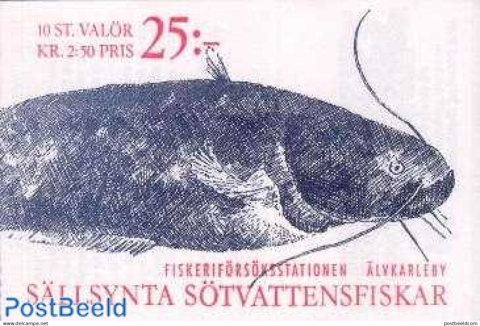 Sweden 1991 Fish Booklet, Mint NH, Nature - Fish - World Wildlife Fund (WWF) - Stamp Booklets - Nuovi
