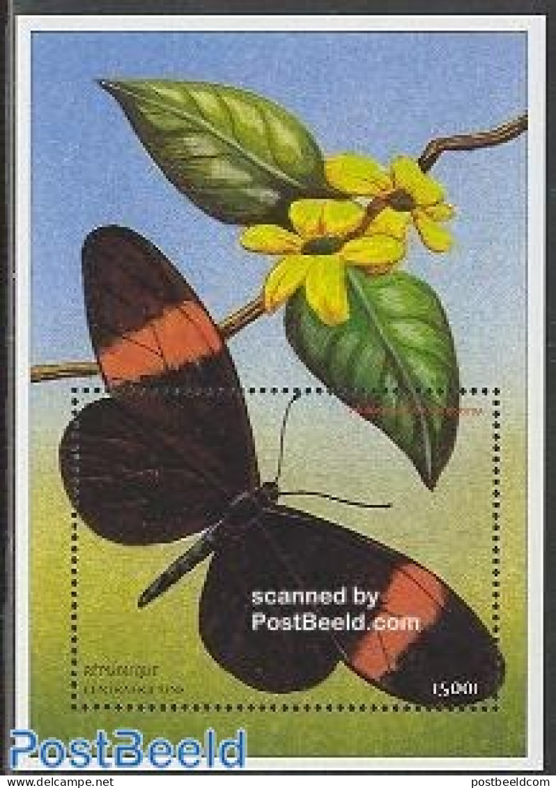 Central Africa 2002 Butterflies S/s, Heliconius Melpomene, Mint NH, Nature - Butterflies - Central African Republic