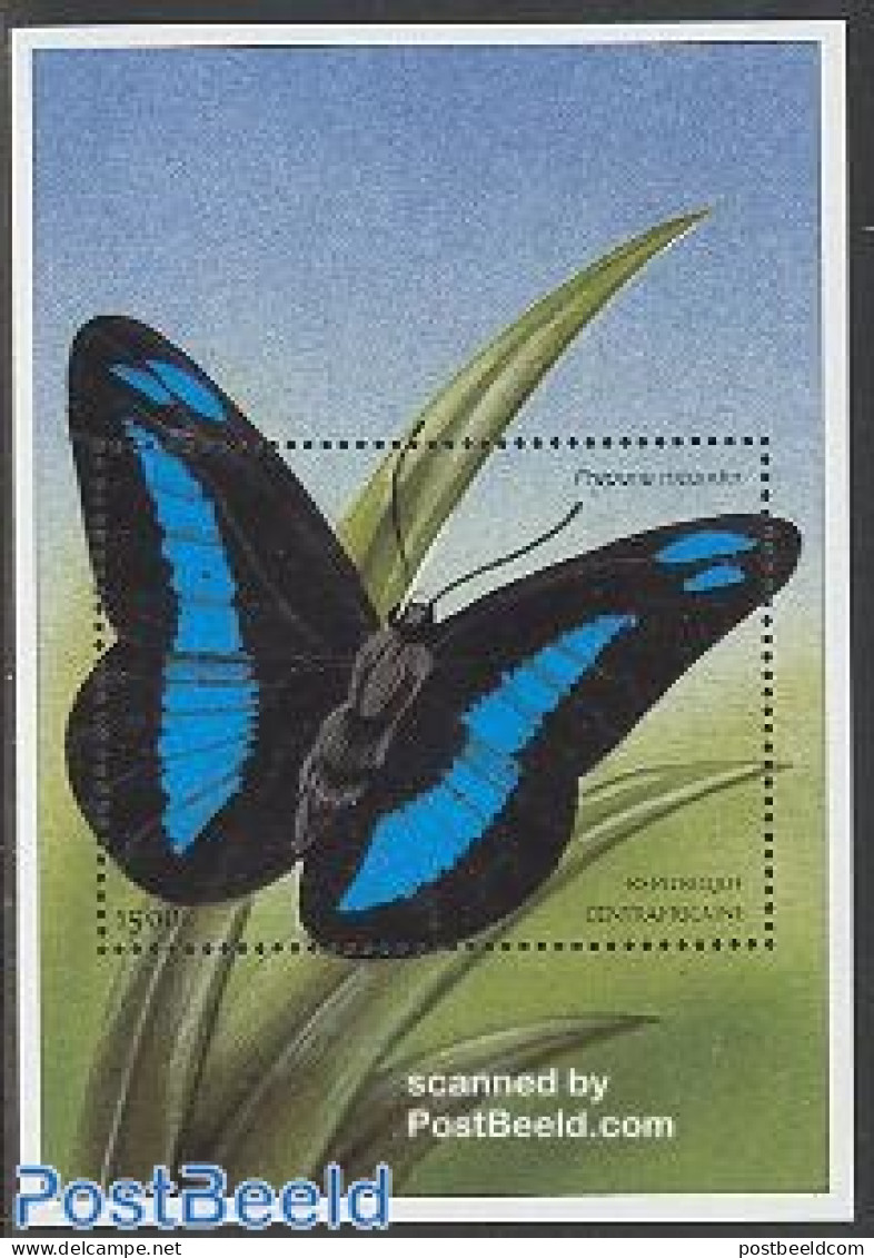 Central Africa 2002 Butterflies S/s, Prepona Meander, Mint NH, Nature - Butterflies - Centrafricaine (République)