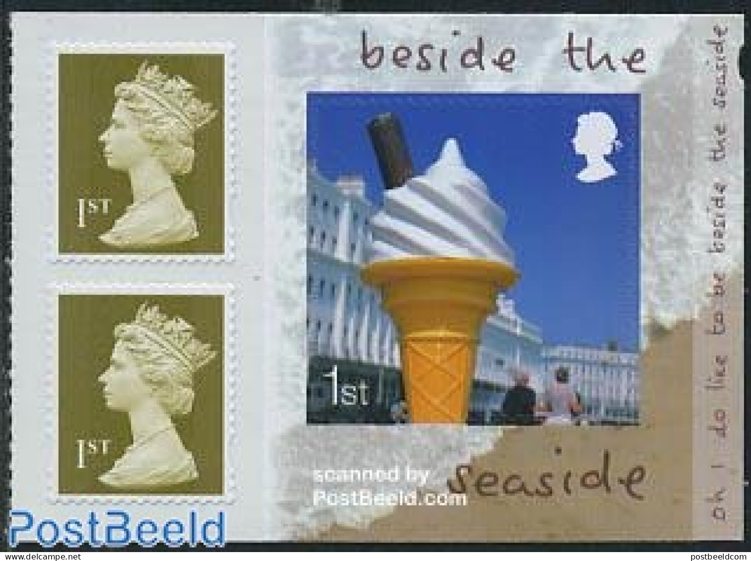 Great Britain 2007 Beach Life Booklet Pane S-a, Mint NH, Various - Tourism - Unused Stamps