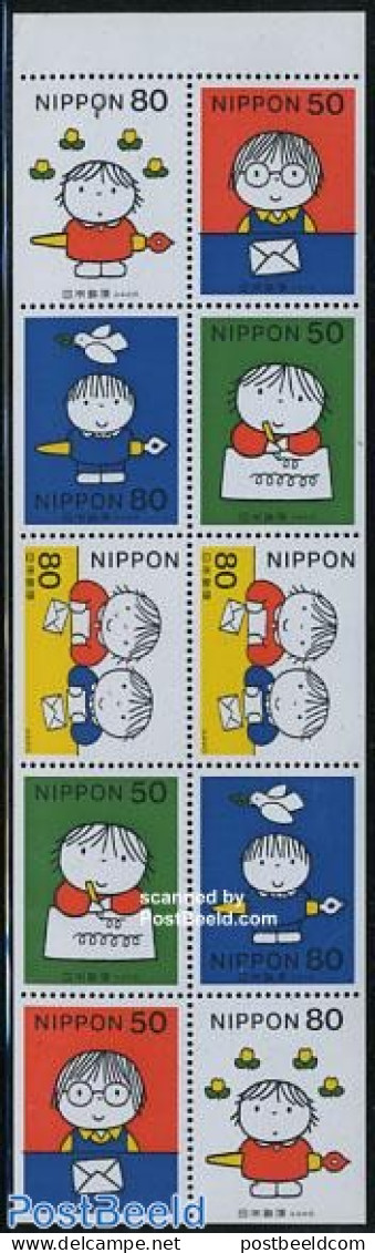 Japan 1998 Dick Bruna Booklet Pane, Mint NH, Art - Children's Books Illustrations - Dick Bruna - Unused Stamps
