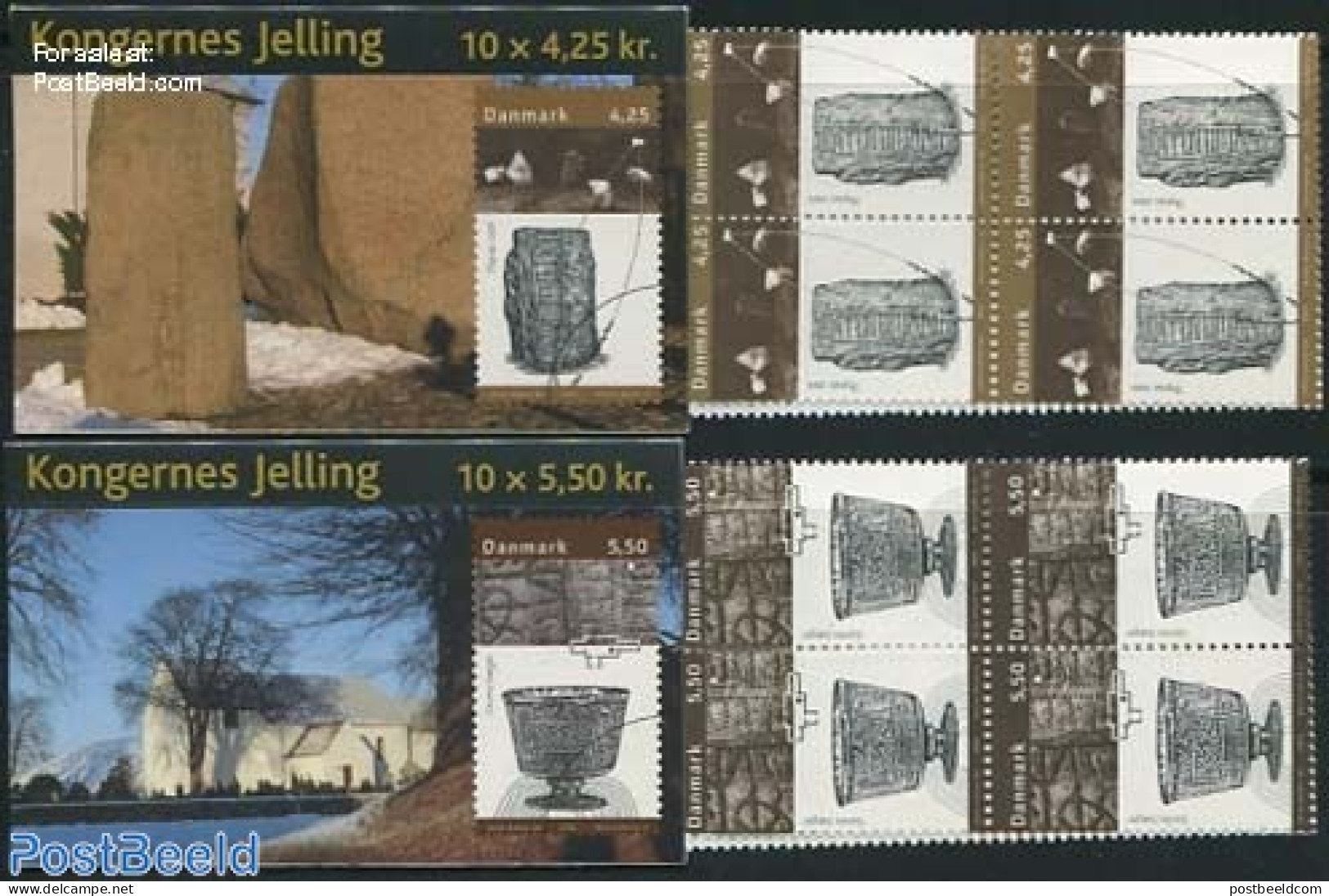 Denmark 2003 Cultural Museum 2 Booklets, Mint NH, History - Archaeology - Art - Museums - Nuovi