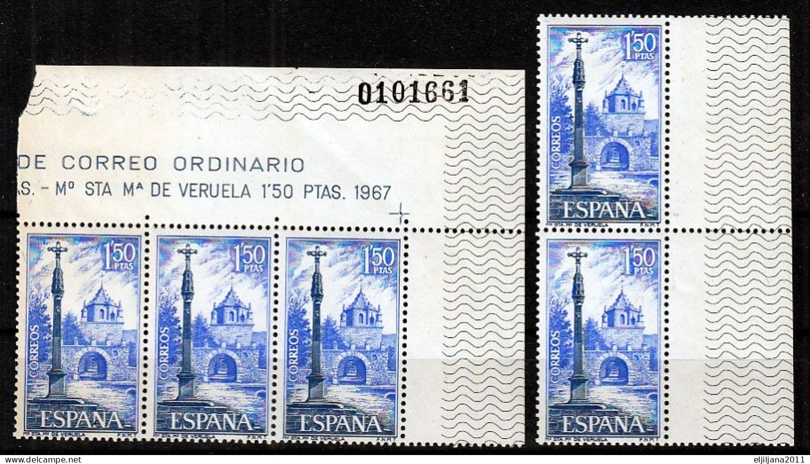 ⁕ SPAIN / ESPANA 1967 ⁕ Monasteries And Abbeys Mi.1728 - 1730 X 5 ⁕ MNH - See Scan - Ungebraucht