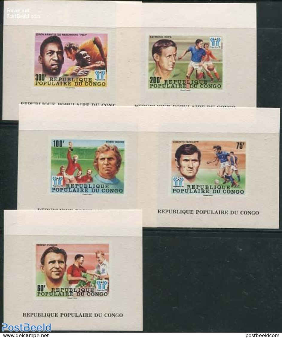 Congo Republic 1978 World Cup Football 5 Luxe S/s, Mint NH, Sport - Football - Other & Unclassified