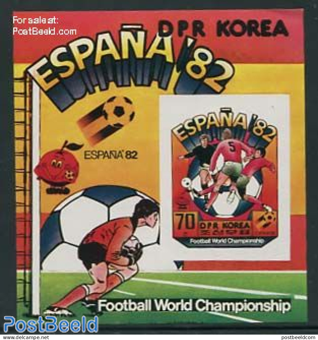 Korea, North 1981 World Cup Football S/s, Imperforated, Mint NH, Sport - Football - Korea (Nord-)