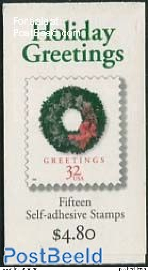 United States Of America 1998 Christmas Booklet, Mint NH, Religion - Christmas - Stamp Booklets - Nuovi