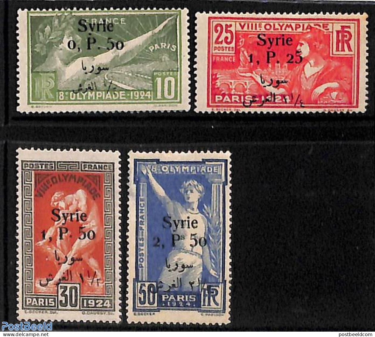 Syria 1924 Olympic Games 4v, Unused (hinged), Sport - Olympic Games - Syria