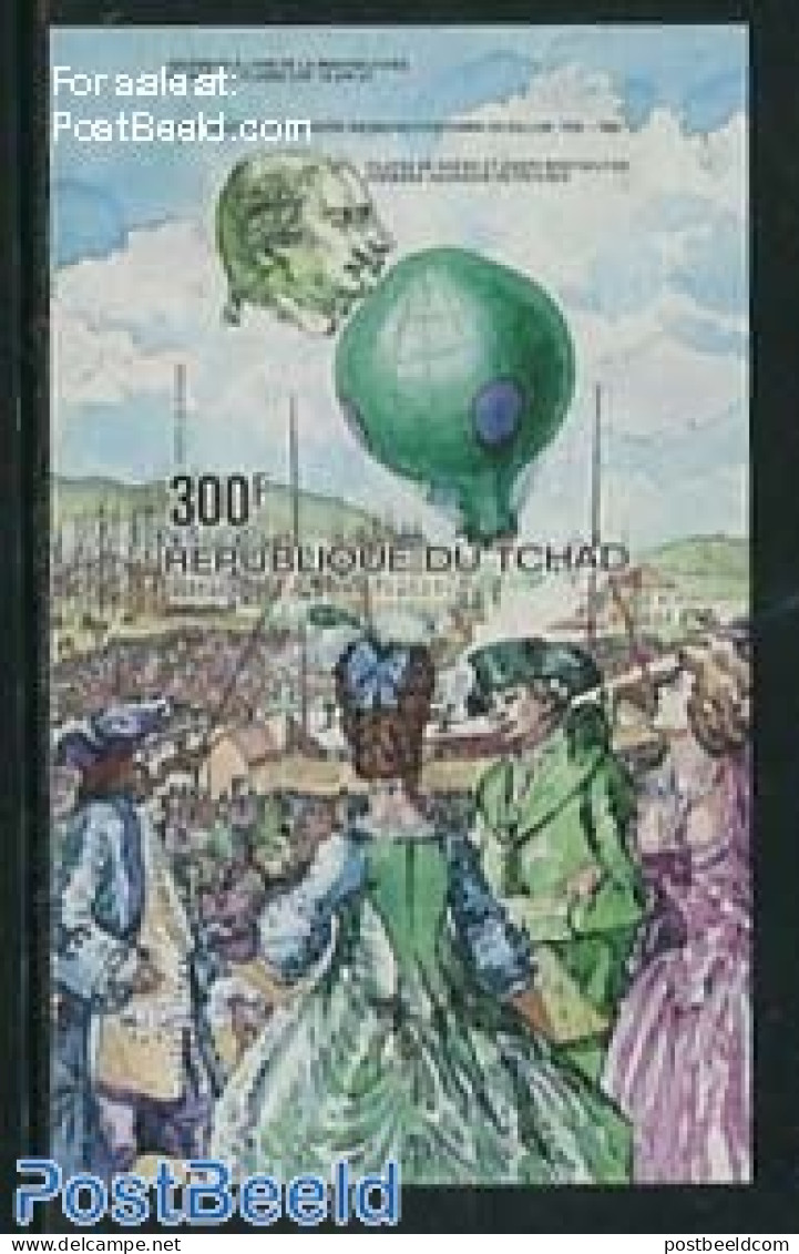 Chad 1983 Aviation Bi-centenary S/s, Imperforated, Mint NH, Transport - Balloons - Other & Unclassified