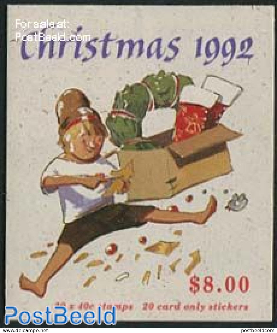 Australia 1992 Christmas Booklet, Mint NH, Religion - Christmas - Stamp Booklets - Unused Stamps