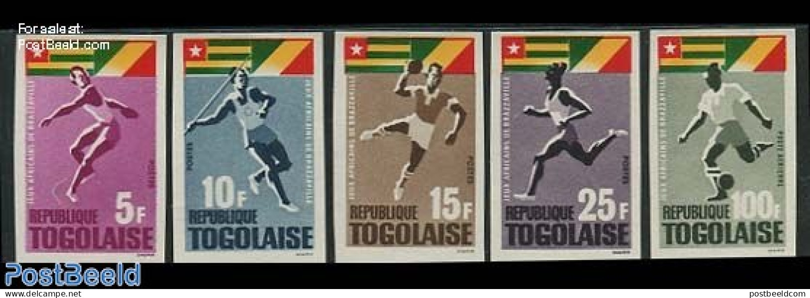 Togo 1965 Sports 5v, Imperforated, Mint NH, Sport - Sport (other And Mixed) - Togo (1960-...)