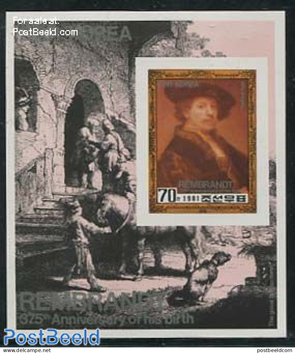 Korea, North 1981 Rembrandt S/s, Imperforated, Mint NH, Art - Paintings - Rembrandt - Korea (Nord-)