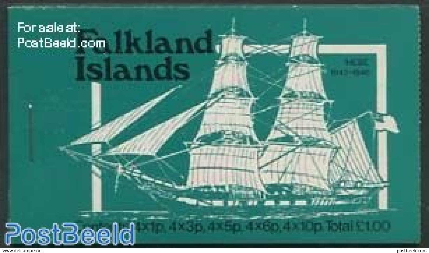Falkland Islands 1978 Ships Booklet, Mint NH, Transport - Stamp Booklets - Ships And Boats - Sin Clasificación