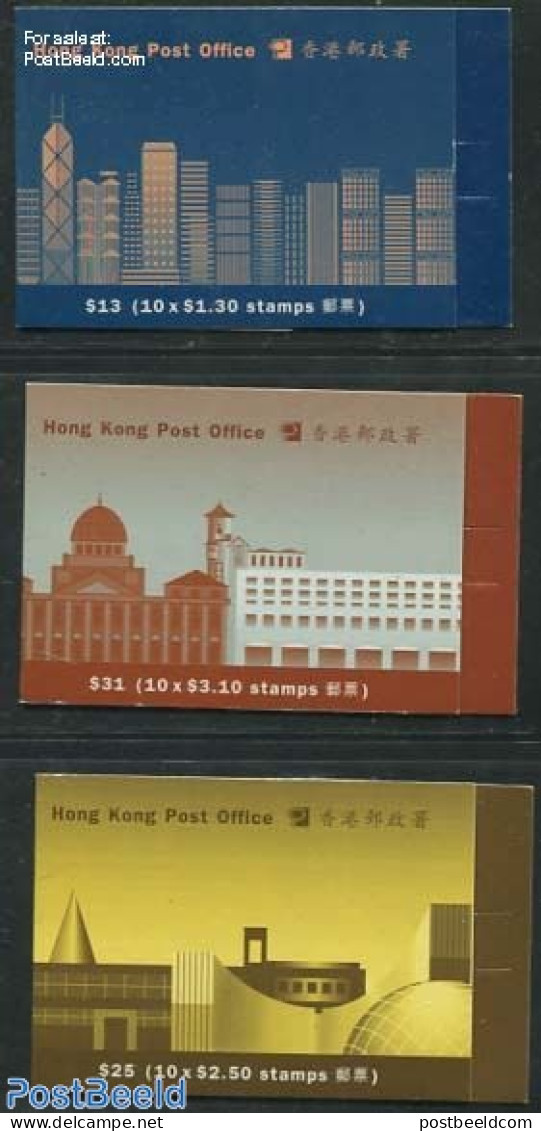 Hong Kong 1996 Definitives 3 Booklets, Mint NH, Stamp Booklets - Unused Stamps