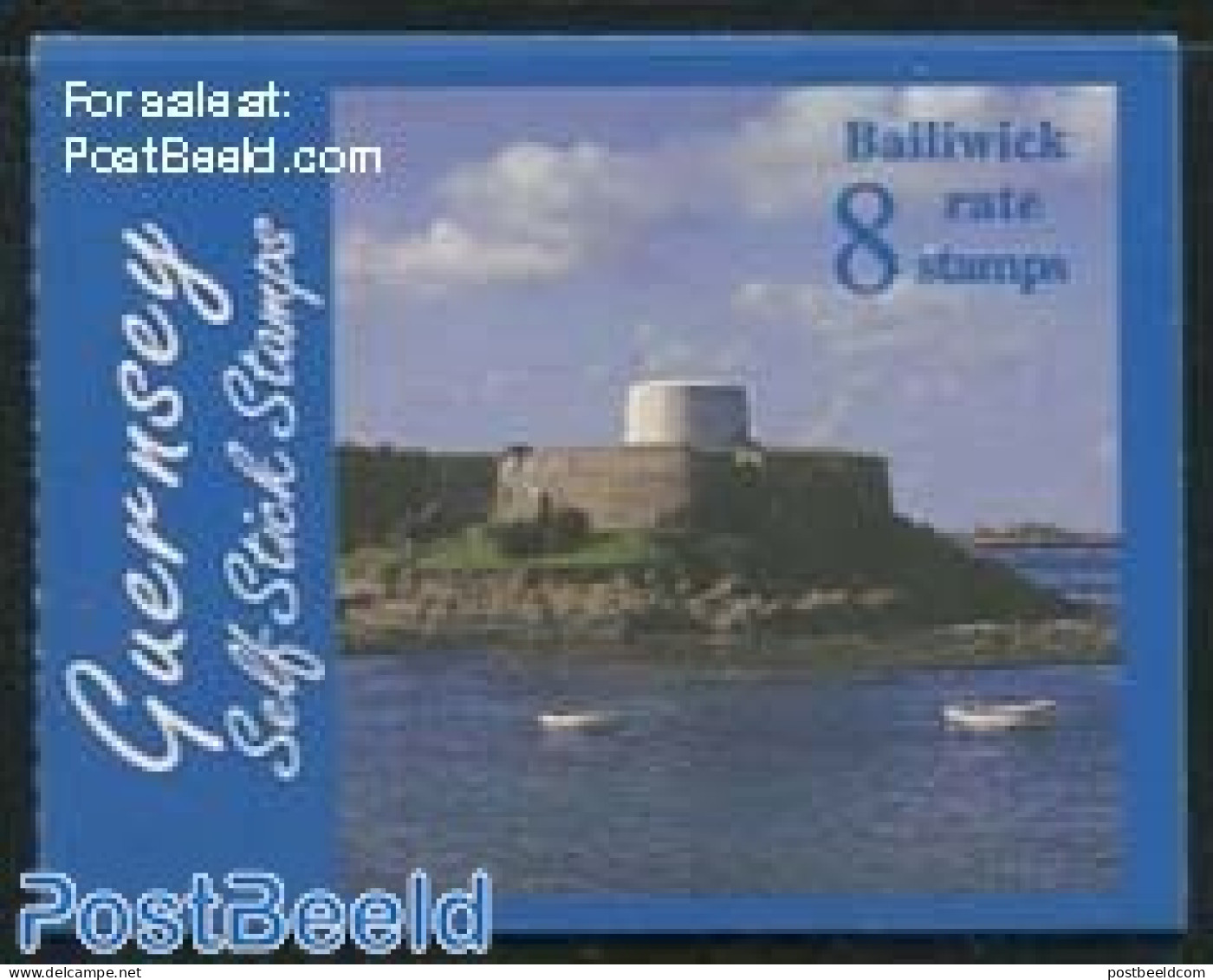 Guernsey 1998 Fort Grey Booklet, Mint NH, Transport - Stamp Booklets - Ships And Boats - Art - Castles & Fortifications - Unclassified
