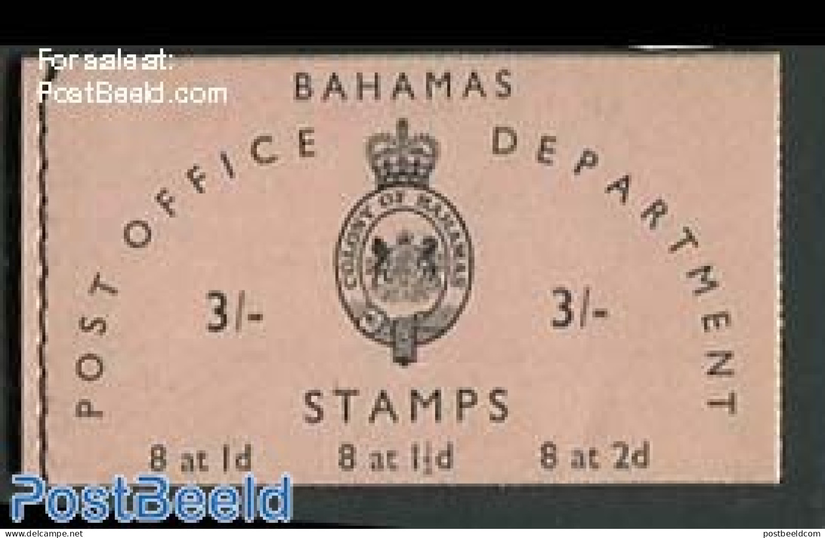 Bahamas 1961 Definitives Booklet, Mint NH, Various - Stamp Booklets - Agriculture - Unclassified