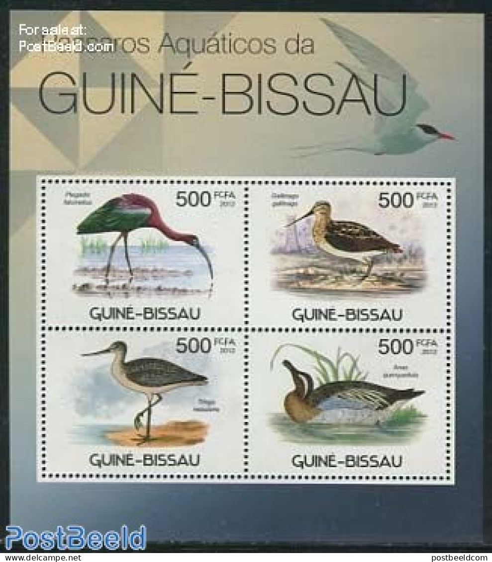 Guinea Bissau 2012 Waterbirds 4v M/s, Mint NH, Nature - Birds - Ducks - Guinea-Bissau