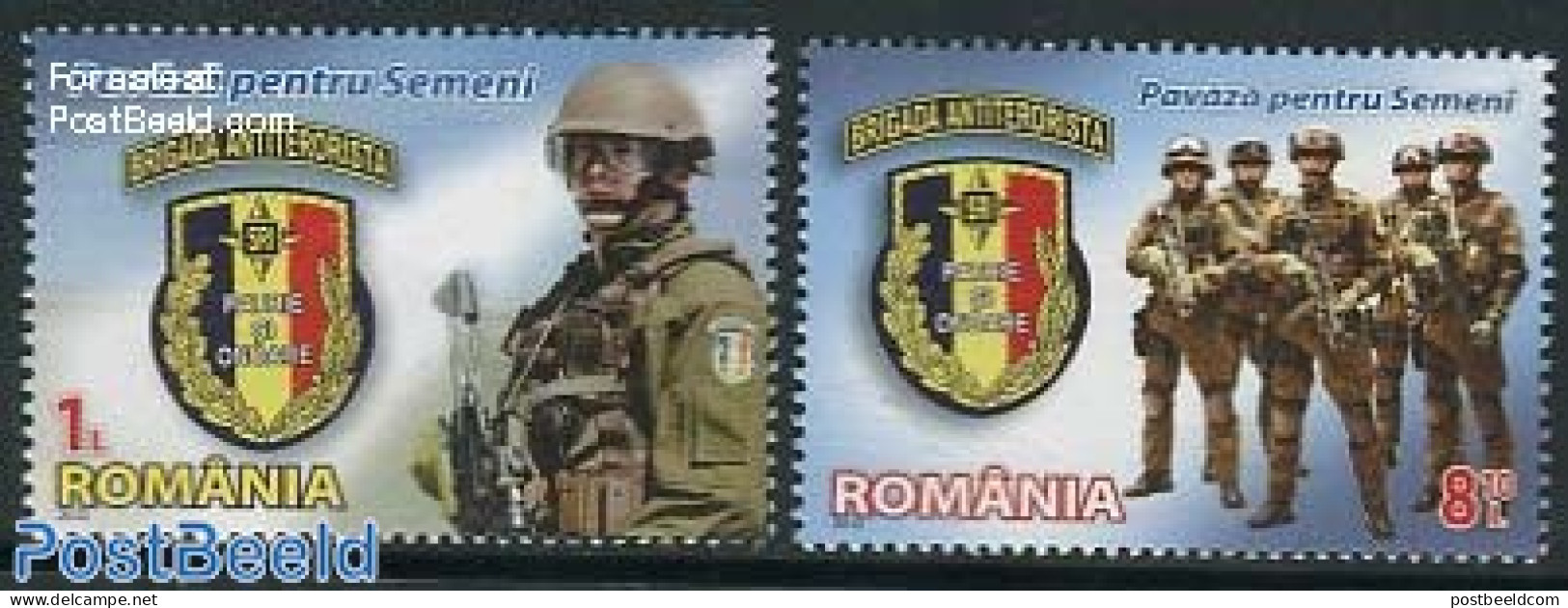Romania 2012 Anti-terrorism Day 2v, Mint NH, History - Militarism - Ongebruikt