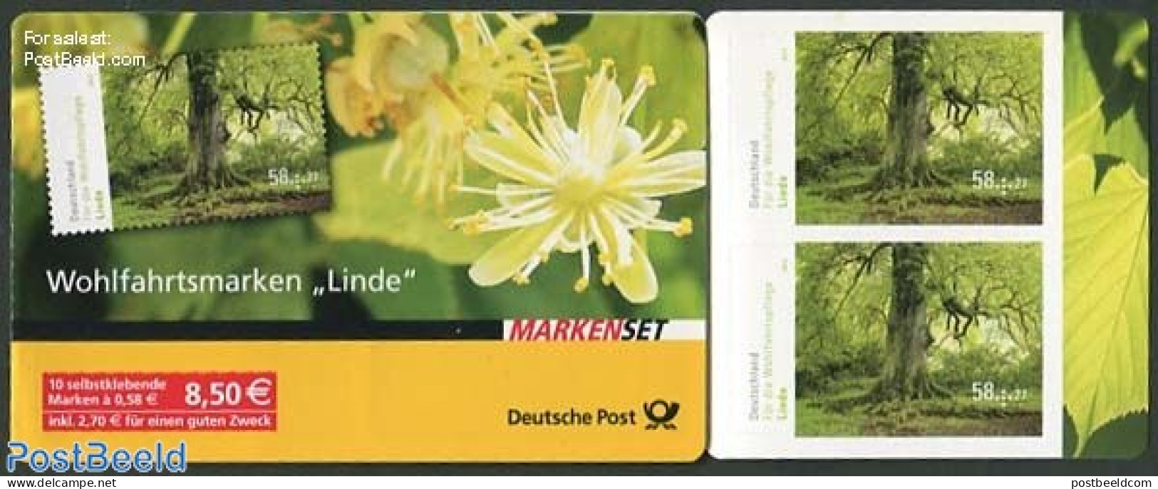 Germany, Federal Republic 2013 Welfare, Trees Booklet S-a, Mint NH, Nature - Trees & Forests - Stamp Booklets - Nuovi